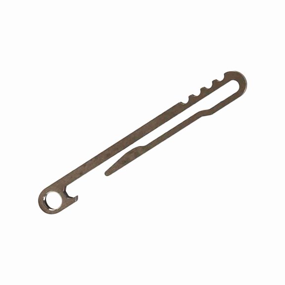 Titanium Alloy EDC Keychain Quick Release Keyring Belt Clip Utility Hanging Buckle Carabiner Multitool with Integrated Bottle Opener and Pocket Clip, CNC Wire Cut Key Holder (2.76 in / 7.0 cm)