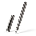 thumbnail image 1 of Titanium Alloy Fountain Pen Medium Nib with Ink Converter, Key Unity Calligraphy Pen for Writing & Journaling, KP02, 1 of 9