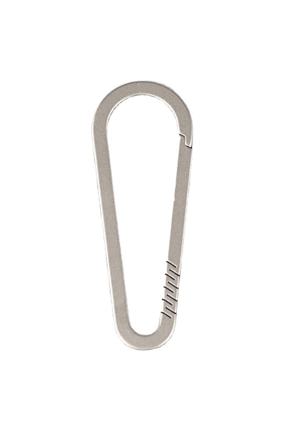 Titanium Alloy Keychain Practical Titanium Carabiner Quick Release Hook Keychain Buckle Outdoor EDC Tool for-Climbing