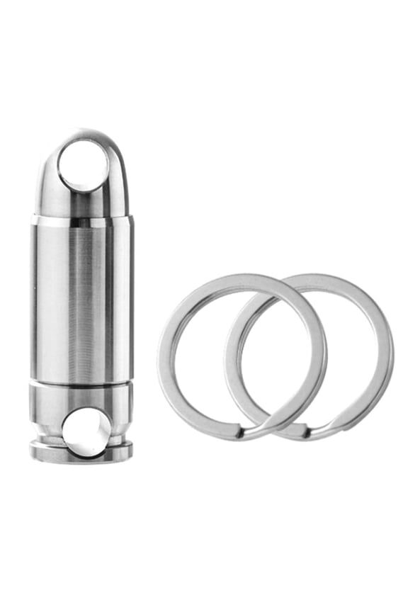 Titanium Alloy Keychain Spring Lock Car Mini Universal Rotating Ring Buckle-Primary Color