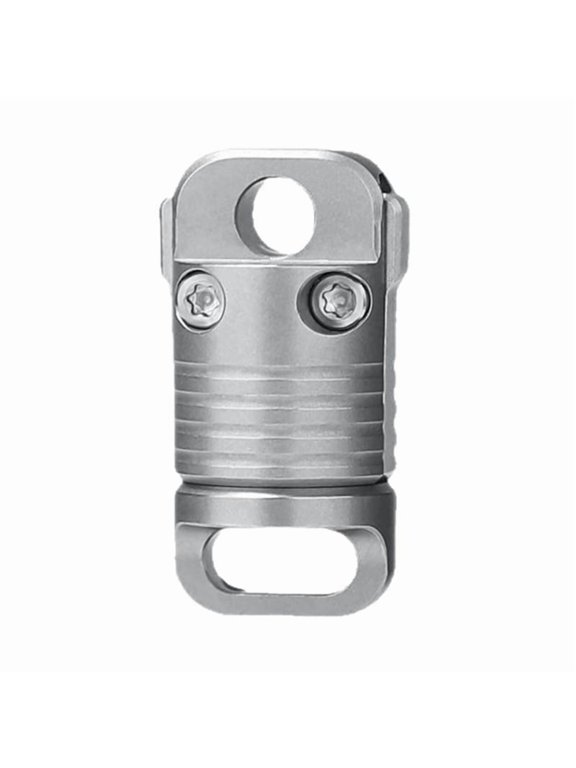 Titanium Alloy Magnetic Keychain for Outdoor Camping, 360 Degree Rotatable Quick-Release Buckle Pendant, Ultralight Tool