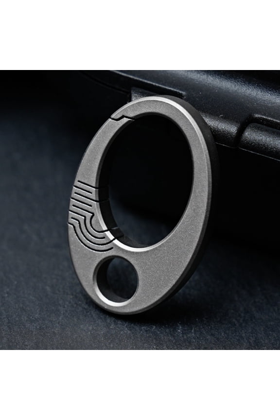 Titanium Alloy Mini Keychain Clip, Lightweight EDC Key Holder & Bag Hook, Compact Durable Car Key Organizer with Minimalist Design