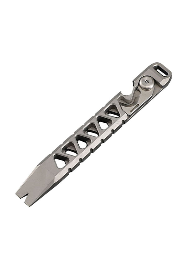 Titanium Alloy Pocket Tool Pry Bar Bottle Opener Pocket Pry Bar Nail Puller Tacticals Outdoor Camping Tool Car Gifts