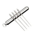 thumbnail image 1 of Titanium Alloy Portable 4-Pack Toothpick And Fruit Fork Set, With Aluminum Storage Tube And Multi-Functional Design, For Daily Use Home Meals Picnics Camping, 1 of 5