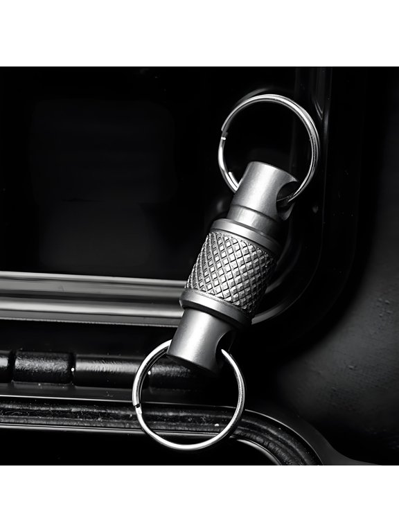 Titanium Alloy Quick Release Keychain Swivel Connector, 360 Rotating EDC Key Ring Clip for Car Keys, Bags & Everyday Carry