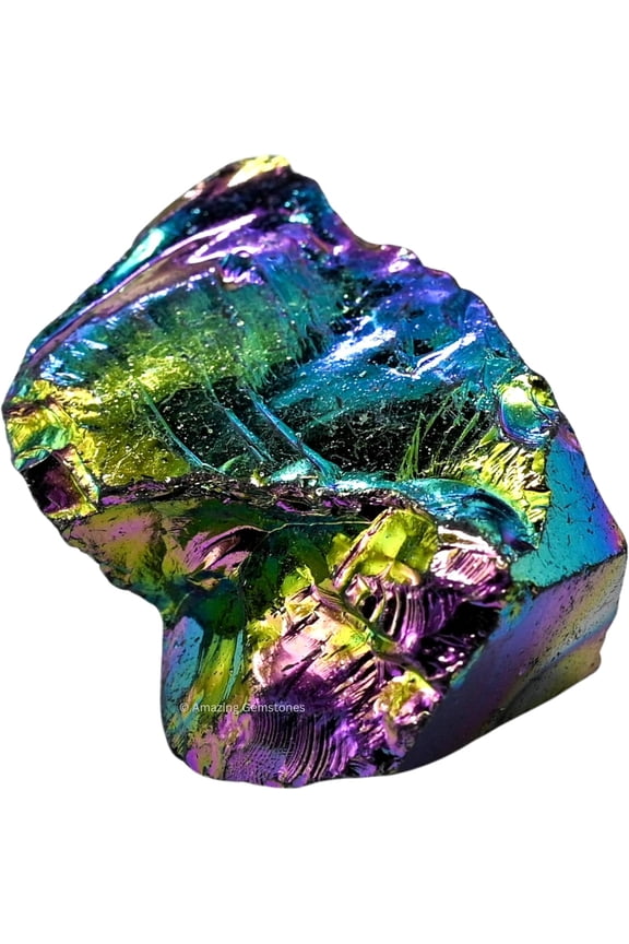 Titanium Aura Quartz Crystal Raw Stones (2 Pieces)