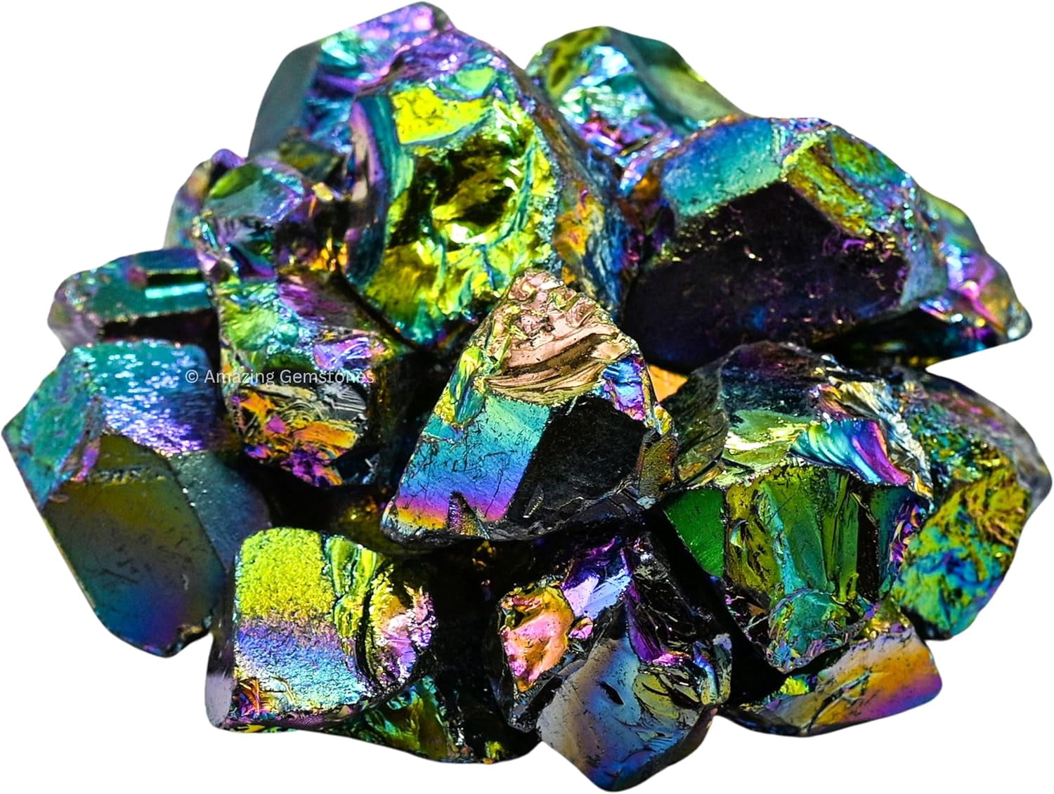 Pure Titanium Rocks Titanium Aura Quartz Raw Crystals and Healing Stones (1 lb) - Walmart.com