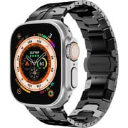 Titanium Band Compatible with Apple Watch Ultra 2 Strap 49mm 45mm 44mm 42mm, Metal Strap for iWatch Ultra SE Series 9 8 7 6 5 4 3 2 1 SE 2 Replacement Wristband