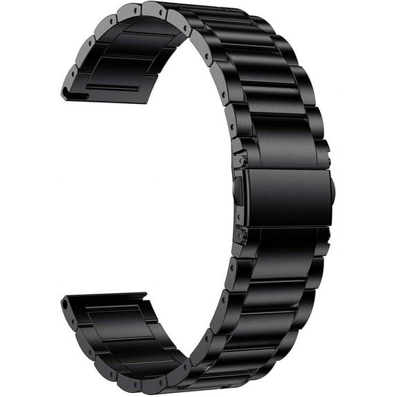 Titanium Band Compatible for Samsung Galaxy Watch 4 Classic 42mm 46mm Bands, 20mm Titanium Metal Watch Strap Compatible for Samsung Galaxy Watch 4 40mm 44mm Band, Black