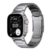 ULTRA SUPPLY CO Titanium Band for Apple Watch Ultra 3 49mm Titanium Metal Bracelet for Men - Grade 2 Titanium