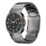 Titanium Band for Samsung Galaxy Watch Ultra 2 & Ultra 47mm   Gray, Unisex Strap