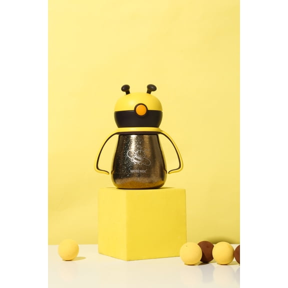 Titanium Bees Shape Design Water Bottle( Gold )