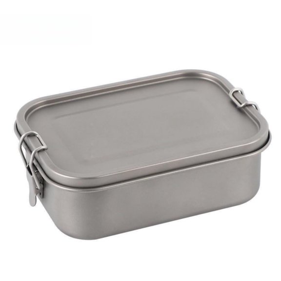 Titanium Bento Lunch Box, 27oz Leakproof Food Container For Office, Travel, Outdoor Use