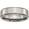 thumbnail image 1 of Titanium Beveled Edge 6mm Brushed and Polished Band, 1 of 9