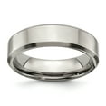 thumbnail image 1 of Titanium Beveled Edge 6mm Brushed and Polished Band, 1 of 10