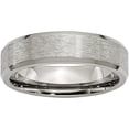 thumbnail image 1 of Titanium Beveled Edge 6mm Stone and Polished Band, 1 of 10