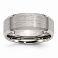 thumbnail image 1 of Titanium Beveled Edge 8 mm Satin & Brushed Band - Size 10.5, 1 of 1
