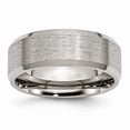 thumbnail image 1 of Titanium Beveled Edge 8 mm Satin & Brushed Band - Size 13, 1 of 1