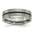 thumbnail image 1 of Titanium Black Accent 6mm Satin Band Ring - Size 12.5, 1 of 2