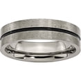 thumbnail image 1 of Titanium Black Enamel 6mm Brushed Band, 1 of 8
