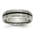thumbnail image 1 of Titanium Black Enamel 6mm Satin and Polished Band, 1 of 6