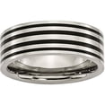 thumbnail image 1 of Titanium Black Enamel Flat 8mm Polished Band, 1 of 8
