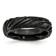 thumbnail image 1 of Titanium Black Ti Safari Domed 6.50mm Band, 1 of 6