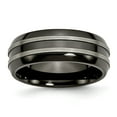 thumbnail image 1 of Titanium Black Titanium Brushed and Polished 8mm Band Size: 7; for Adults and Teens; for Women and Men, 1 of 6