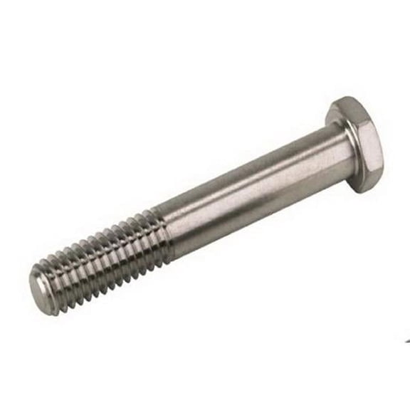Titanium Bolt, 3/8-16 Coarse Thread, 2 In Long, 9/16 In Hex