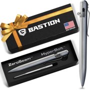 Bastion Titanium Bolt Action Pen, Ballpoint Refillable, 1 Count