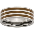 thumbnail image 1 of Titanium Brown Enamel Flat 8mm Polished Band, 1 of 8