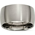 thumbnail image 1 of Titanium Brushed 12mm Half Round Band (Size 9) Made In China tb116-9, 1 of 5