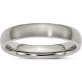 thumbnail image 1 of Titanium Brushed 4mm Half Round Band (Size 10) Made In China tb6-10, 1 of 5
