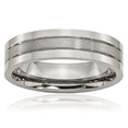 thumbnail image 1 of titanium 6mm wedding band ring, 1 of 9