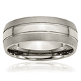 thumbnail image 1 of titanium 8mm wedding band ring, 1 of 9