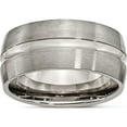 thumbnail image 1 of Titanium Brushed And Polished 10mm Grooved Band (Size 10) Made In China tb52-10, 1 of 5