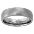 thumbnail image 1 of Titanium Brushed Finish Domed Wedding Band Thumb Ring 6mm, 1 of 1