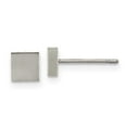 thumbnail image 1 of Chisel Titanium Brushed Square Post Earrings, 1 of 2