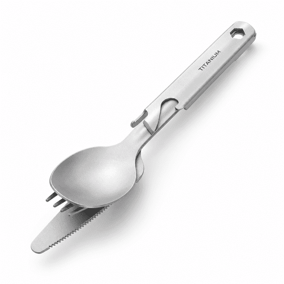 Titanium Camping Cutlery Set 4-piece Spoonbo 40g