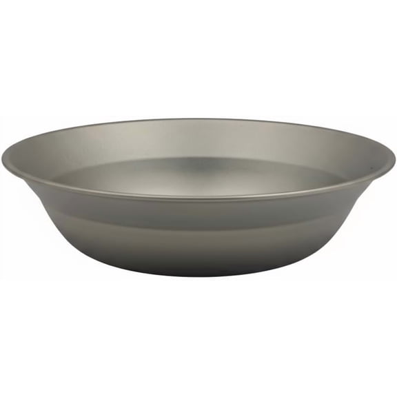 Titanium Camping Plate 7.28 inch,Outdoor Ultralight and Compact Dinner Plate for Backpacking, Camping,Hiking Kitchen,Pure Titanium Tableware(25.4oz)