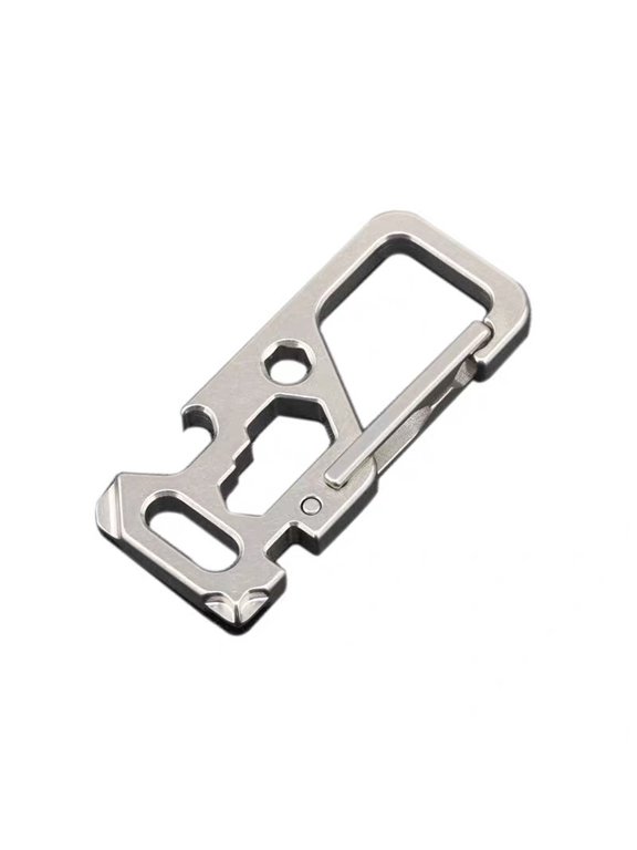 Titanium Carabiner Clip,Carabiner for Keys,Multifunctional EDC Heavy Duty, Keychain with Keyring,Backpack Accessory,Cool Gadget for Daily Use Gift