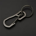 thumbnail image 1 of Titanium Carabiner Key Chain Holder Titanium Heavy Duty Carabiner Keychain EDC Quick Release Hooks With Titanium Key Ring, 1 of 4