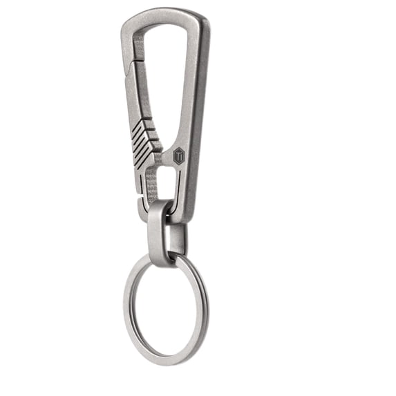 Titanium Carabiner Keychain Clip Quick Release EDC Key Holder Organizer with Key Ring Lightweight Durable Key Clip for Everyday Carry