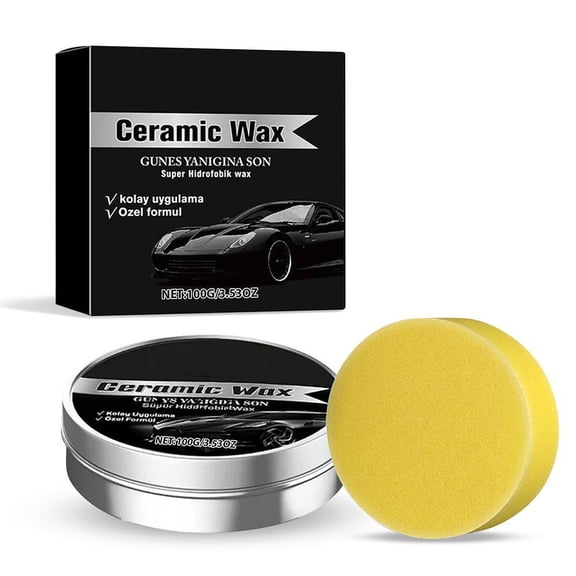 Titanium Ceramic Car Coating Polishing Wax, 2025 Auto Paint Strong Protection & Scratch Repair, Vehicle Exterior Detailer, Long-Lasting Shine & Easy Application