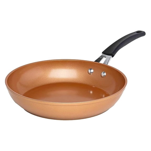 Titanium Ceramic Easy Clean Endure Nonstick Silicone Stay Cool Handle, 9.5-Inch Fry Pan, Copper