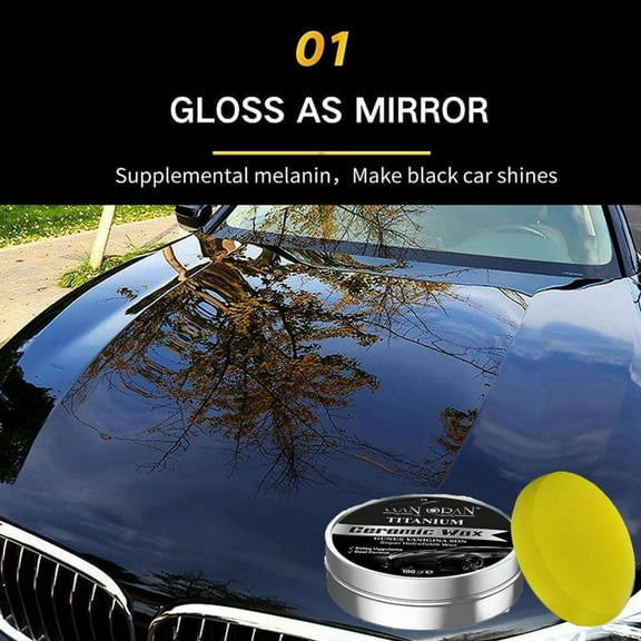 Titanium Ceramic Wax Paste for Car Polish Paint Protection, Scratch Remover Long Lasting Shine Vehicle Care Maintenance