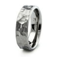 thumbnail image 1 of Titanium Classic Hammered Style Wedding Band Ring, 1 of 1
