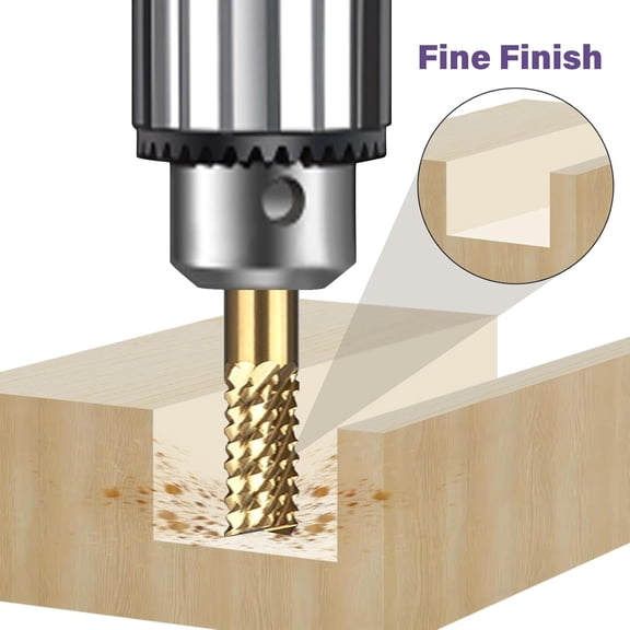 Titanium Coated Engraving Milling Cutter Carbide Bits, 0.8-3mm, 1/8'' Shank, 10 Pieces, for Dremel Rotary Tools$$Tools & Hardware Other