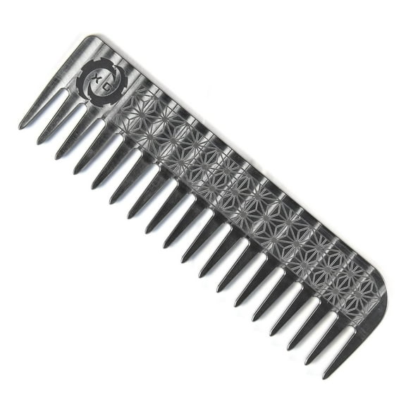 Titanium Comb Cobweb Pattern Portable Handmade Hair Beared Comb Super Light Metal Double Tooth Barber Grooming Comb Hair Combs