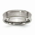 thumbnail image 1 of Titanium Concave 6mm Brushed Band Ring - Size 10, 1 of 2